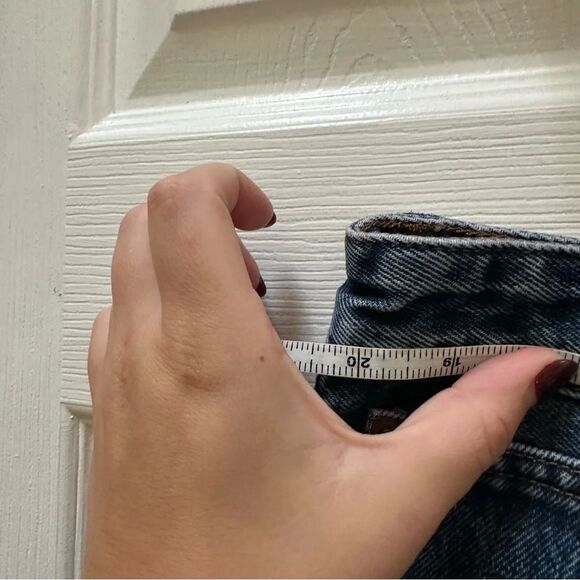 NWTMadewell The curvy brynn long short blue Jean Shorts 33 - Picture 7 of 11